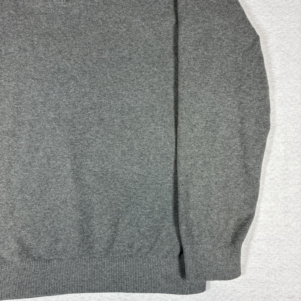 Criquet 1/4 Zip Pullover Men‎ XL Gray Cotton Made In Peru Preppy Golf Heavy Soft - Picture 4 of 15